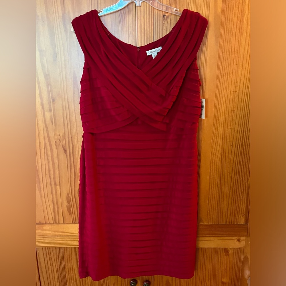 Coldwater Creek Women’s Criss-Cross Pleat Dress